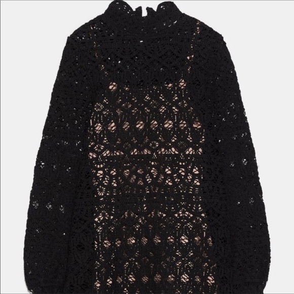 ZARA crochet lace dress - Picture 12 of 12